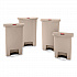 Streamline Resin Step-On Container, Front Step Style, 8 gal, Polyethylene, Beige (1883456)