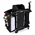 High-Security Housekeeping Cart, Plastic, 3 Shelves, 2 Bins, 22