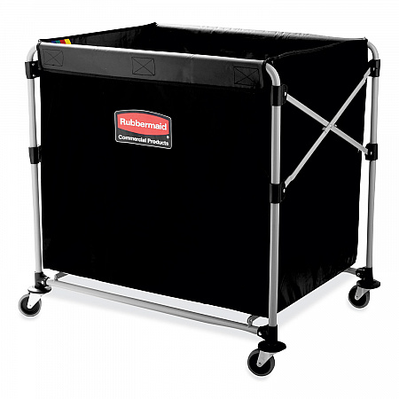 One-Compartment Collapsible X-Cart, Synthetic Fabric, 9.96 cu ft Bin, 24.1