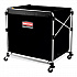 One-Compartment Collapsible X-Cart, Synthetic Fabric, 9.96 cu ft Bin, 24.1