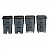 Brute Roll-Out Heavy-Duty Container, 95 gal, Polyethylene, Gray (9W22GY)