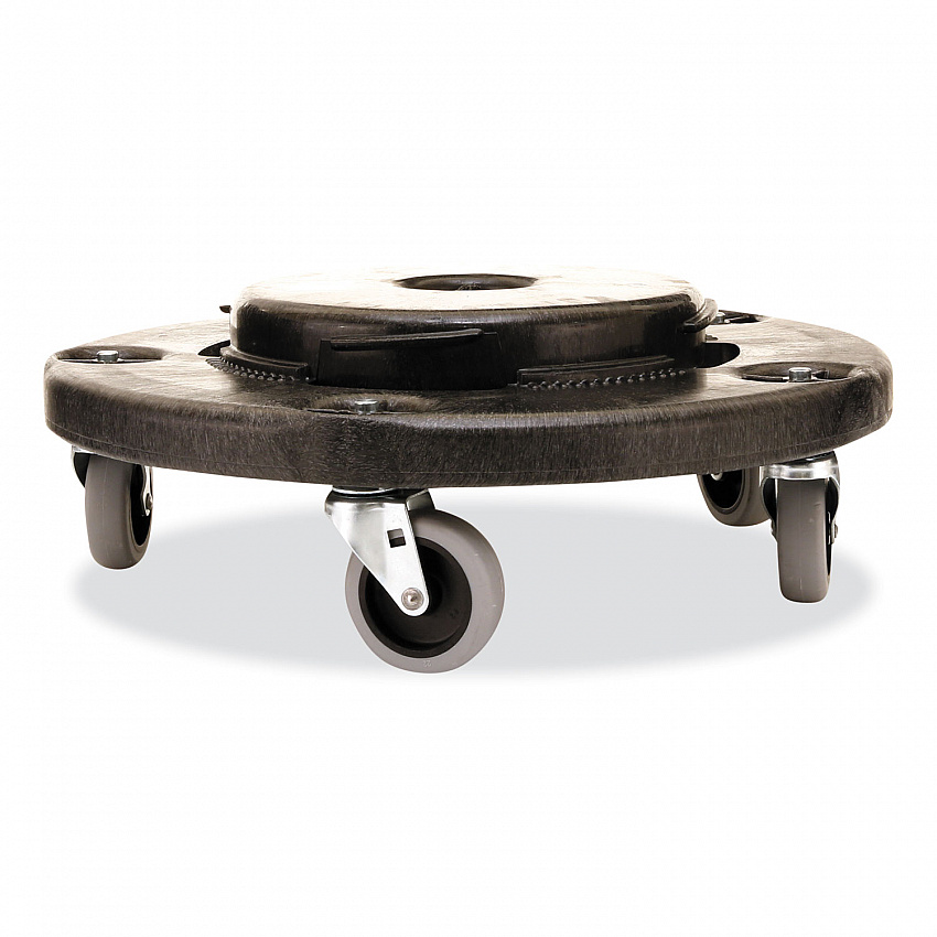Brute Quiet Dolly, 250 lb Capacity, 18.25" Diameter x 6.63"h, Black (264043BLA)
