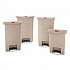 Streamline Resin Step-On Container, Front Step Style, 13 gal, Polyethylene, Beige (1883458)