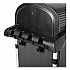 Executive High Security Janitorial Cleaning Cart, Plastic, 4 Shelves, 1 Bin, 23.1
