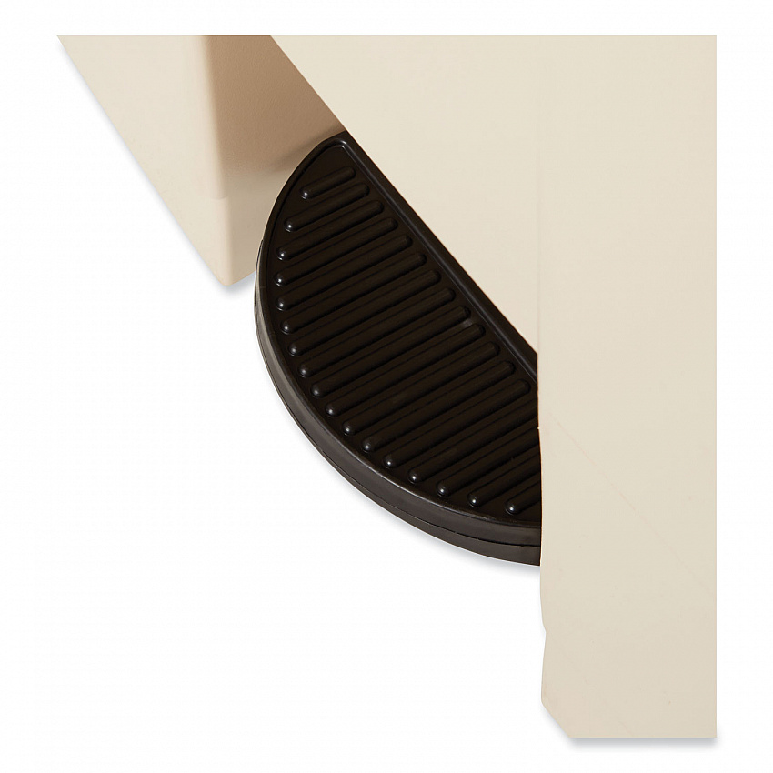 Legacy Step-On Receptacle, 18 gal, Polyethylene, Beige (614500BG)