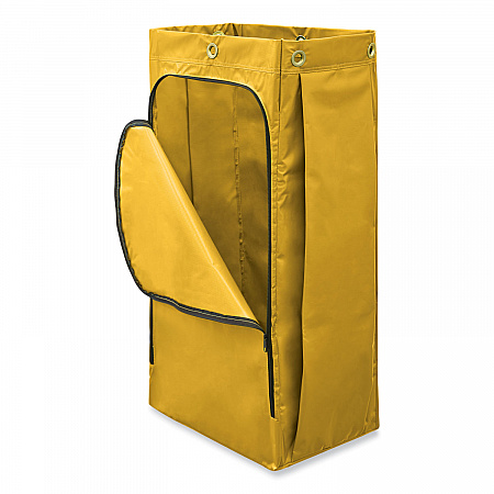 Vinyl Cleaning Cart Bag for Rubbermaid Commercial 9T76, 9T77 and 9T78, 34 gal, 17.5