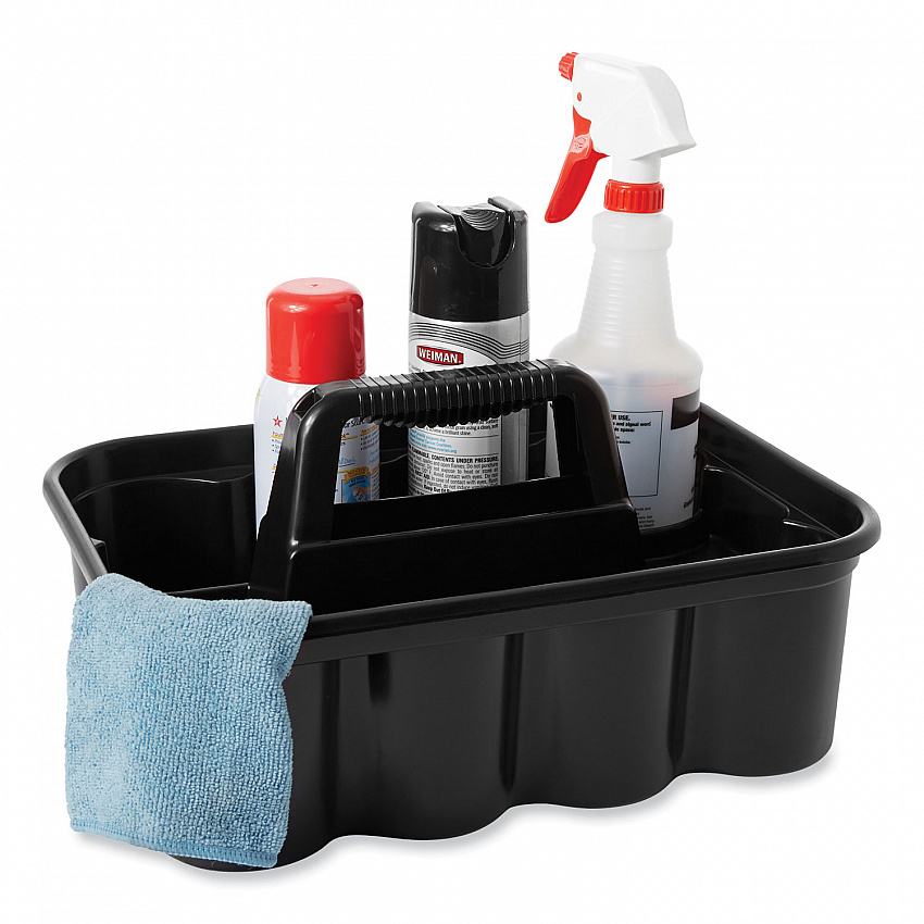 Commercial Deluxe Carry Caddy, Eight Compartments, 15 x 7.4, Black (315488BLA)