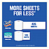 ComfortPlus Toilet Paper, Mega Roll, Septic Safe, 1-Ply, White, 425 Sheets/Roll, 12 Rolls/Pack (54245)