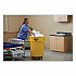 Vented Round Brute Container, 44 gal, Plastic, Yellow (264360YEL)