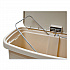 Streamline Resin Step-On Container, Front Step Style, 13 gal, Polyethylene, Beige (1883458)