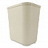 Fiberglass Wastebasket, 7 gal, Fiberglass, Beige (254300BG)