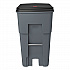 Brute Roll-Out Heavy-Duty Container, 65 gal, Polyethylene, Gray (9W21GY)