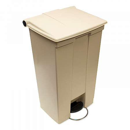 Legacy Step-On Receptacle, 18 gal, Polyethylene, Beige (614500BG)