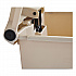 Indoor Utility Step-On Waste Container, 12 gal, Plastic, Beige (6144BEI)