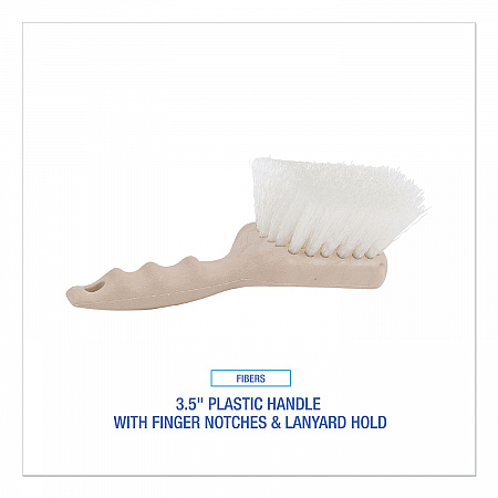 Utility Brush, Cream Nylon Bristles, 5.5
