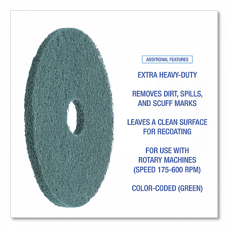 Heavy-Duty Scrubbing Floor Pads, 16