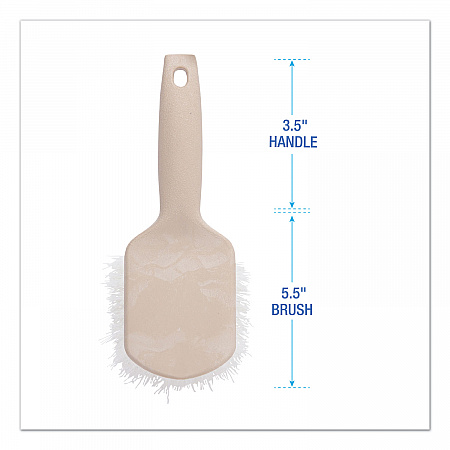 Utility Brush, Cream Nylon Bristles, 5.5