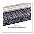Polystyrene Vehicle Brush with Vinyl Bumper, Black/White Polystyrene Bristles, 10