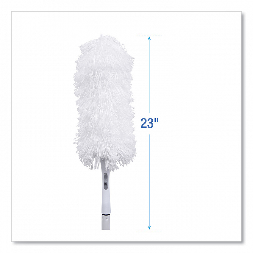 MicroFeather Washable Microfiber Duster, 23" Plastic Handle (MICRODUSTER)