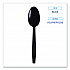 Heavyweight Wrapped Polypropylene Cutlery, Spoon, Plastic, Black, 1,000/Carton (TSHWPPBIW)