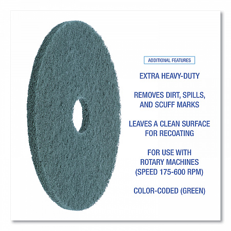 Heavy-Duty Scrubbing Floor Pads, 20
