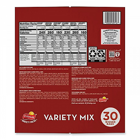Classic Variety Mix, Assorted, 30 Bags/Box (70227)