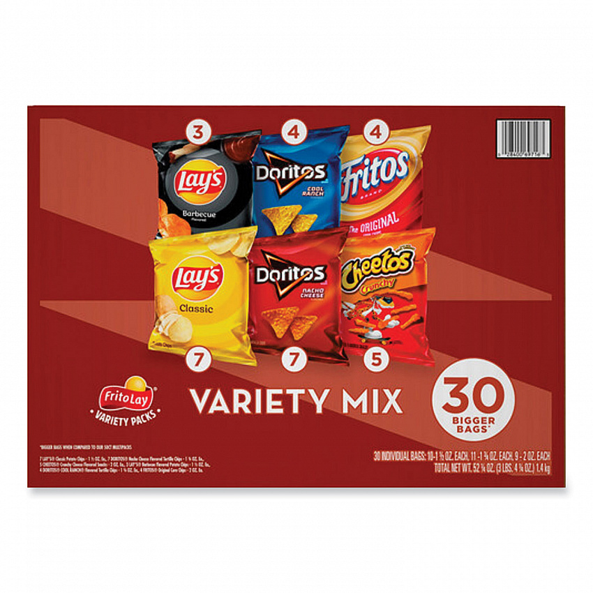 Classic Variety Mix, Assorted, 30 Bags/Box (70227)