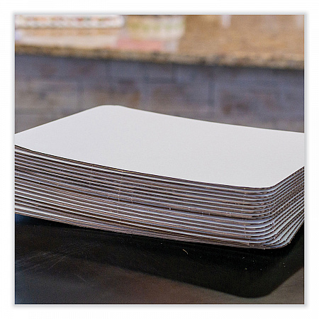 Bakery Bright White Cake Pad, Double Wall Pad, 19 x 14 x 0.31, White, Paper, 50/Carton (1154)