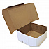White One-Piece Non-Window Bakery Boxes, Standard, 12 x 12 x 6, White/Brown, Paper, 50/Bundle (1589)