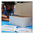 White One-Piece Non-Window Bakery Boxes, Standard, 12 x 12 x 6, White/Brown, Paper, 50/Bundle (1589)