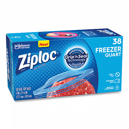 Zipper Freezer Bags, 32 oz, 6.97