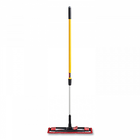 Adaptable Flat Mop Pads, Microfiber, 19.5 x 5.5, Red, 12/Carton (2132423)