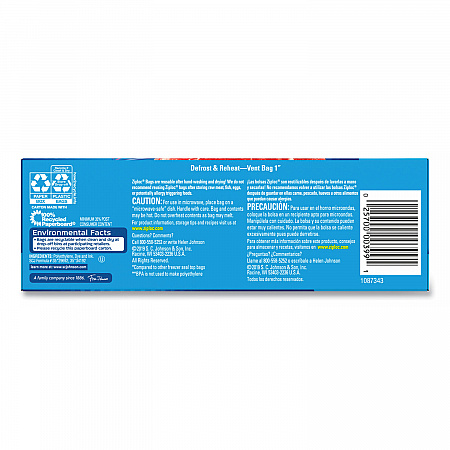 Zipper Freezer Bags, 16 oz, 7