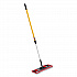 Adaptable Flat Mop Pads, Microfiber, 19.5 x 5.5, Red, 12/Carton (2132423)