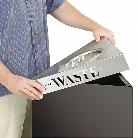 Trifecta Waste Receptacle Lid, Laser Cut 