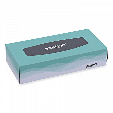 Facial Tissue, Flat Pop-Up Box, 2-Ply, White, 100 Sheets/Box, 30 Boxes/Carton (2360)
