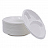 Hi-Impact Plastic Dinnerware, 3-Compartment Plate, 10