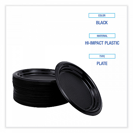 Hi-Impact Plastic Dinnerware, Plate, 6