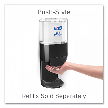 Push-Style Hand Sanitizer Dispenser, 1,200 mL, 5.25 x 8.56 x 12.13, Graphite (502401)