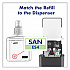 Push-Style Hand Sanitizer Dispenser, 1,200 mL, 5.25 x 8.56 x 12.13, Graphite (502401)