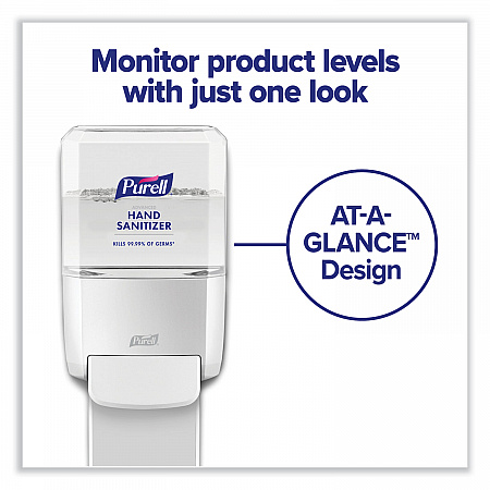 Push-Style Hand Sanitizer Dispenser, 1,200 mL, 5.25 x 8.56 x 12.13, White (502001)