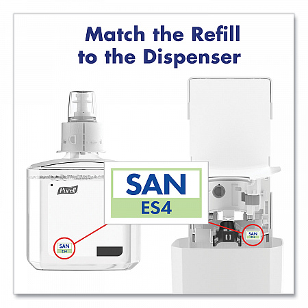 Push-Style Hand Sanitizer Dispenser, 1,200 mL, 5.25 x 8.56 x 12.13, White (502001)