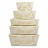No Tree Folded Takeout Containers, 26 oz, 4.2 x 5.2 x 2.5, Natural, Sugarcane, 450/Carton (TONT1)