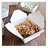 No Tree Folded Takeout Containers, 46 oz, 5.5 x 6.9 x 2.5, Natural, Sugarcane, 300/Carton (TONT8)