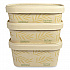 No Tree Rectangular Containers, 24 oz, 4.7 x 6.8 x 2.3, Natural, Sugarcane, 300/Carton (CTNT24)
