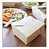 No Tree Folded Takeout Containers, 26 oz, 4.2 x 5.2 x 2.5, Natural, Sugarcane, 450/Carton (TONT1)