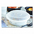 Newspring VERSAtainer Microwavable Containers, Round, 16 oz, 6 x 6 x 1.5, White/Clear, Plastic, 150/Carton (NC718)