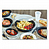 Newspring VERSAtainer Microwavable Containers, Oval, 6 oz, 5.7 x 4 x 1.5, Black/Clear, Plastic, 150/Carton (OC06B)