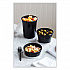 Newspring DELItainer Microwavable Container, 8 oz, 4.7 x 4.7 x 1.8, Black/Clear, Plastic, 240/Carton (YL2508B)