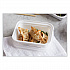 Newspring VERSAtainer Microwavable Containers, Rectangular, 12 oz, 5.8 x 4.6 x 2.3, White/Clear, Plastic, 150/Carton (NC818)